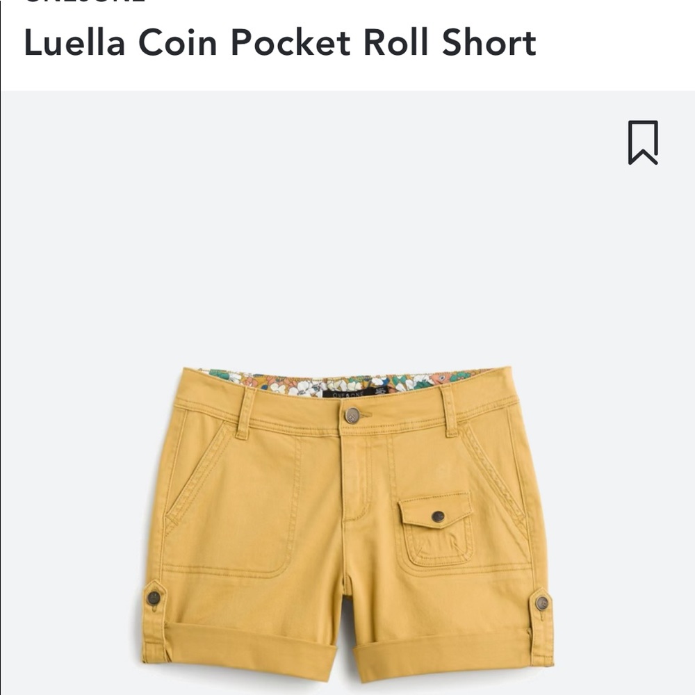 Stitch Fix One5One Luella Coin Pocket Roll Shorts NWT SIZE 10